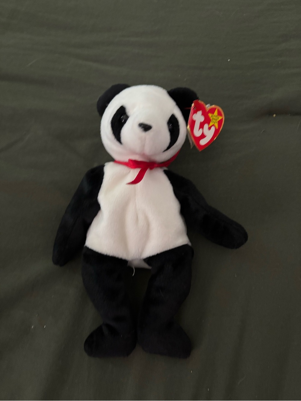 Fortune Panda Bear 5th Generation 1997 Retired Beanie Baby Collectible Gifts